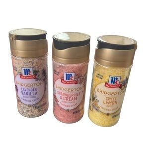 McCormick Bridgerton LIMITED edition finishing sugars 3.6 OZ each
